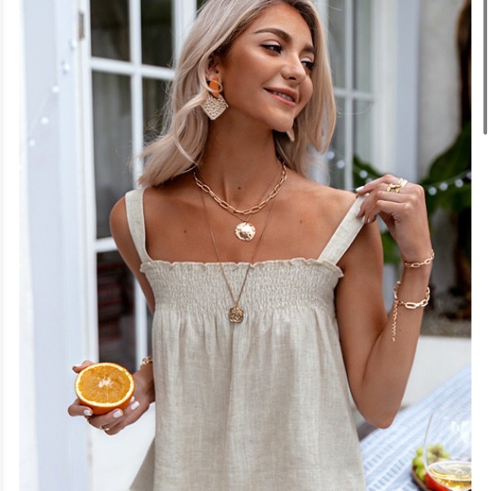 Linen Tank ❤️ - Picture 5 of 7